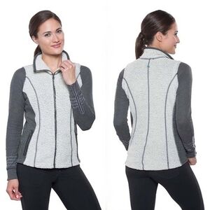 Kuhl "Kozet" Vest Wool Blend Sherpa Fleece Gray | Women's Size L